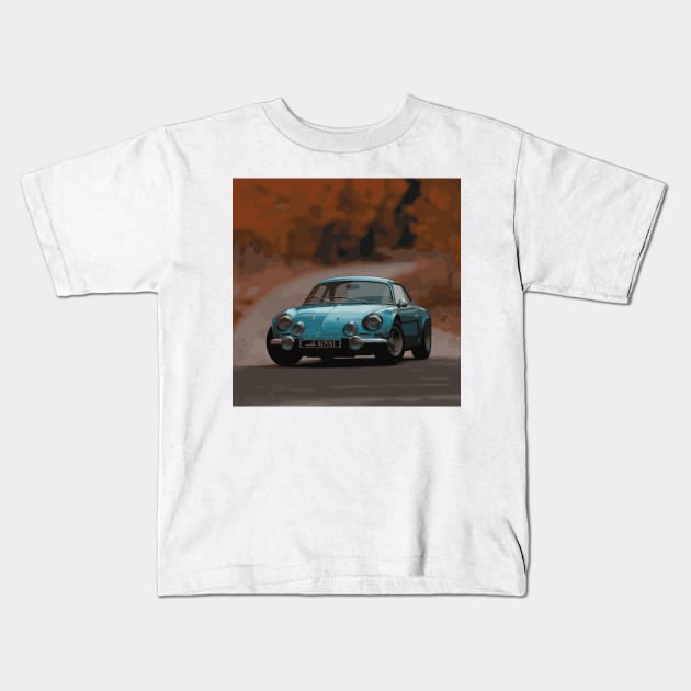 Alpine A110 Kids T-Shirt by mvommen